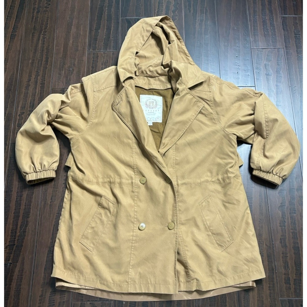 Express Jacket Womens M Avenue de L'Opera Oversized Parka Coat Y2K Vintage 90s